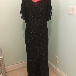 St John black knit gown